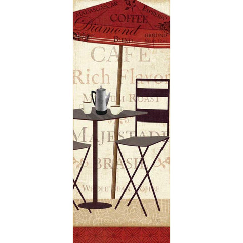 Tango Coffee II Black Modern Wood Framed Art Print by Charron, Veronique