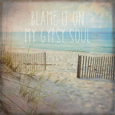 My Gypsy Soul I Black Modern Wood Framed Art Print by Pela Studio