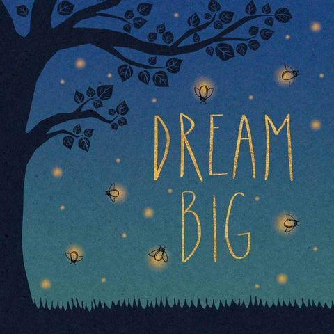 Twilight Fireflies I Gold Ornate Wood Framed Art Print with Double Matting by Marshall, Laura