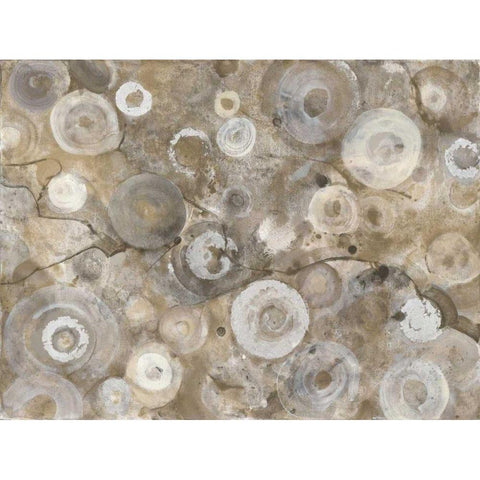 Neutral Agate Black Modern Wood Framed Art Print with Double Matting by Hristova, Albena