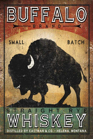 Buffalo Whiskey Black Ornate Wood Framed Art Print with Double Matting by Fowler, Ryan