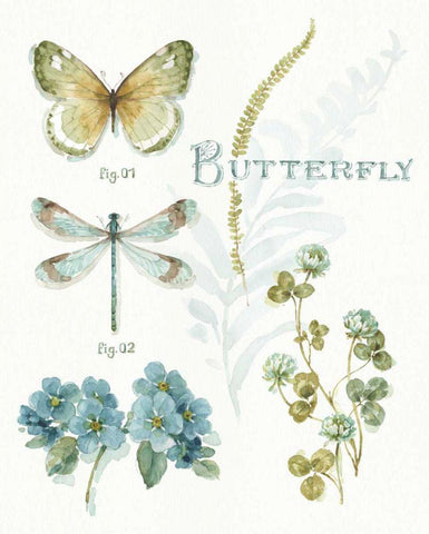 My Greenhouse Botanical I Black Ornate Wood Framed Art Print with Double Matting by Audit, Lisa