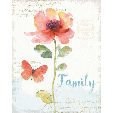 Rainbow Seeds Floral IX Family Gold Ornate Wood Framed Art Print with Double Matting by Audit, Lisa