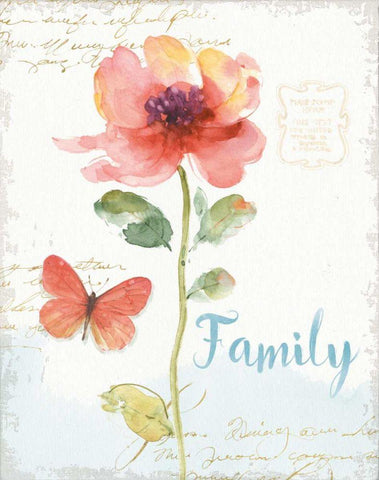 Rainbow Seeds Floral IX Family Black Ornate Wood Framed Art Print with Double Matting by Audit, Lisa