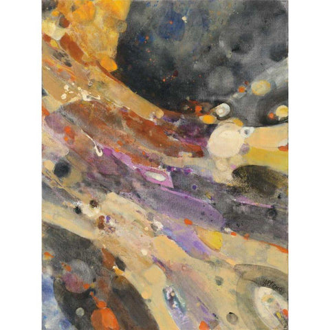 The Falls II Gold Ornate Wood Framed Art Print with Double Matting by Hristova, Albena