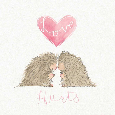 Tough Love II White Modern Wood Framed Art Print with Double Matting by DeNeige, Elyse