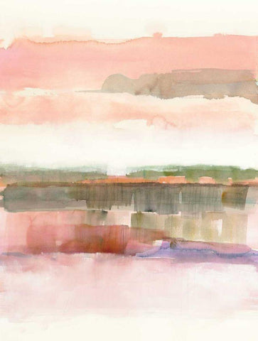 Influence  of Line and Color Black Ornate Wood Framed Art Print with Double Matting by Schick, Mike