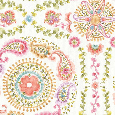 Rainbow Seeds Pattern V Gold Ornate Wood Framed Art Print with Double Matting by Audit, Lisa