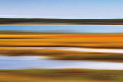 Autumn Marsh Black Ornate Wood Framed Art Print with Double Matting by Gendreau, Katherine