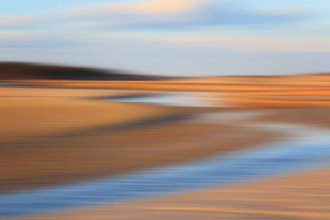 Low Tide White Modern Wood Framed Art Print with Double Matting by Gendreau, Katherine