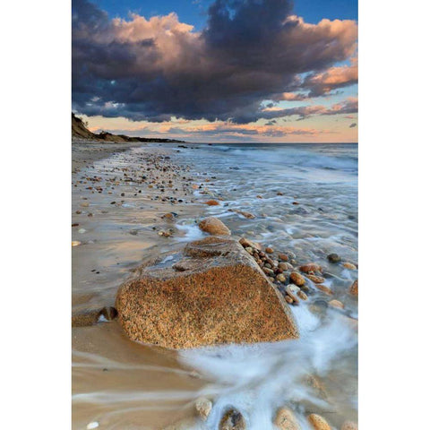 Squibnocket Sunset I Gold Ornate Wood Framed Art Print with Double Matting by Gendreau, Katherine