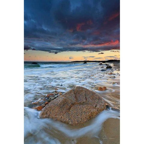 Squibnocket Sunset II White Modern Wood Framed Art Print by Gendreau, Katherine