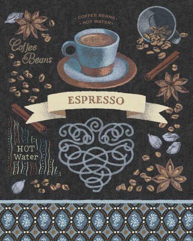 Espresso Black Ornate Wood Framed Art Print with Double Matting by Grove, Beth