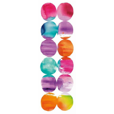 Spring Dots Panel I Black Modern Wood Framed Art Print by DeNeige, Elyse
