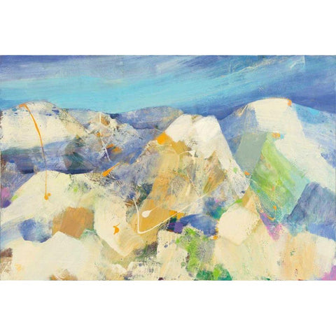 Wasatch White Modern Wood Framed Art Print by Hristova, Albena