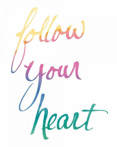 Colorburst II Heart White White Modern Wood Framed Art Print with Double Matting by Schick, Mike