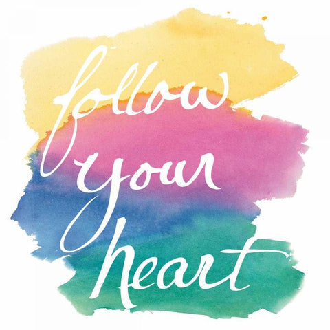 Colorburst II Heart Sq Black Modern Wood Framed Art Print with Double Matting by Schick, Mike