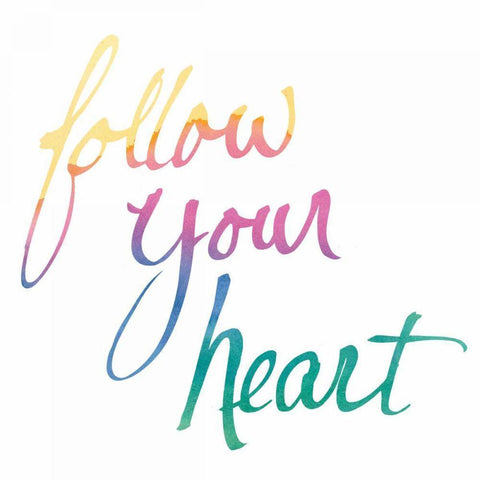 Colorburst II Heart White Sq White Modern Wood Framed Art Print with Double Matting by Schick, Mike