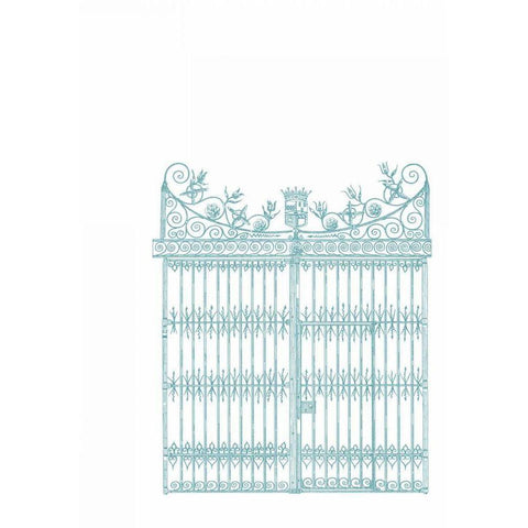 English Garden IV Black Modern Wood Framed Art Print by Wild Apple Portfolio