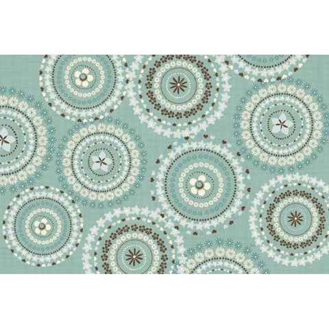 Song Birds V Aqua Black Modern Wood Framed Art Print by Charron, Veronique