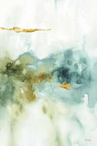 My Greenhouse Abstract II White Modern Wood Framed Art Print with Double Matting by Audit, Lisa