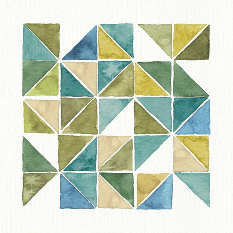 My Greenhouse Geo II White Modern Wood Framed Art Print by Audit, Lisa