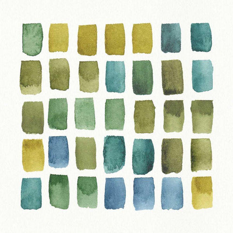 My Greenhouse Geo III White Modern Wood Framed Art Print by Audit, Lisa