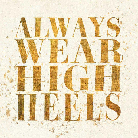 Shoe Fetish Quotes II Light White Modern Wood Framed Art Print with Double Matting by Adams, Emily