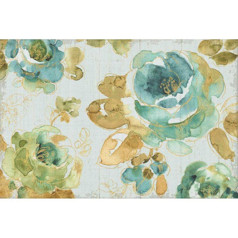 My Greenhouse Roses I Gray Black Modern Wood Framed Art Print by Audit, Lisa