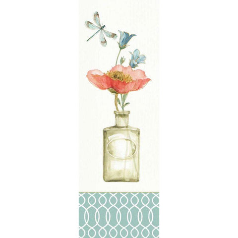 Rainbow Seeds Flowers XI White Modern Wood Framed Art Print by Audit, Lisa