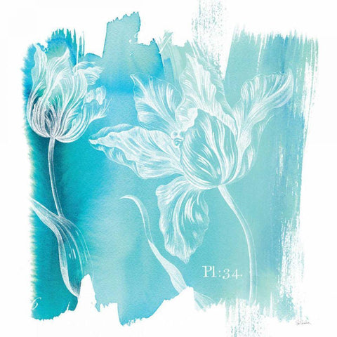 Water Wash I Black Modern Wood Framed Art Print by Schlabach, Sue