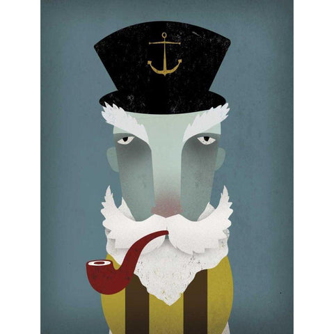 Fisherman I Black Modern Wood Framed Art Print by Fowler, Ryan