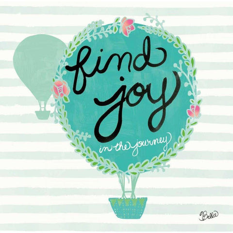 Find Joy White Modern Wood Framed Art Print by Studio Bella