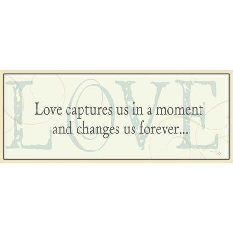 Love Captures Us Black Modern Wood Framed Art Print with Double Matting by Pela