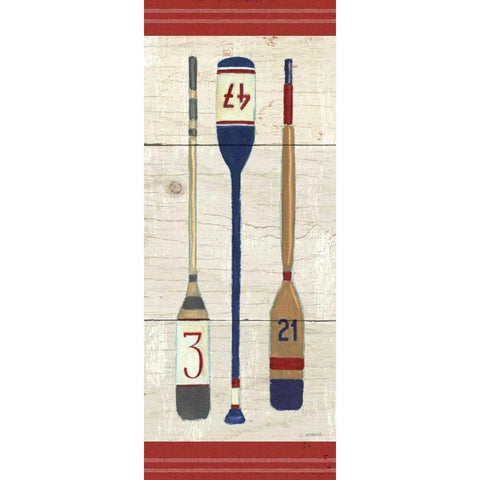 Nautique X White Modern Wood Framed Art Print by Wiens, James