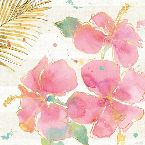 Flamingo Fever VII Black Modern Wood Framed Art Print by Tavoletti, Anne