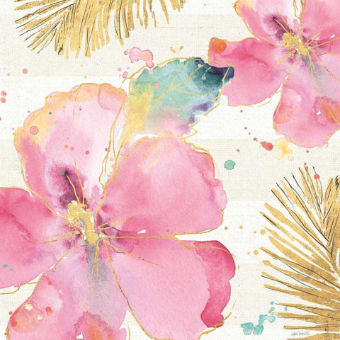 Flamingo Fever VIII Black Modern Wood Framed Art Print with Double Matting by Tavoletti, Anne