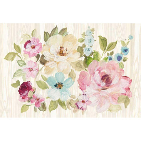 Driftwood Garden X Gold Ornate Wood Framed Art Print with Double Matting by Wild Apple Portfolio