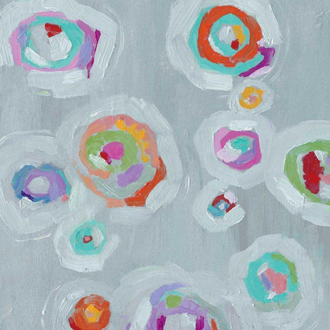 Frolic II Crop White Modern Wood Framed Art Print by Wild Apple Portfolio