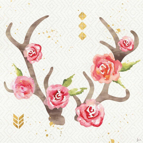 Wild Bohemian III Black Modern Wood Framed Art Print with Double Matting by Aiken, Jess