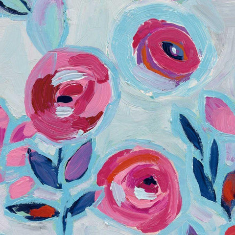 Wall Flower III Black Modern Wood Framed Art Print by Wild Apple Portfolio