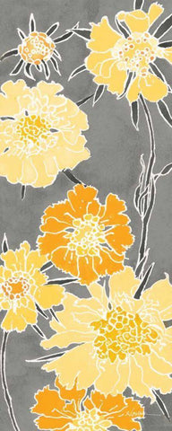 Cloisonne Beauty I Gray Black Ornate Wood Framed Art Print with Double Matting by Novak, Shirley