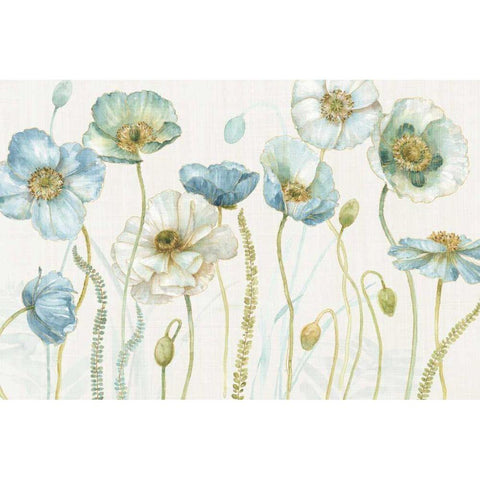 My Greenhouse Flowers I on Linen Cream Gold Ornate Wood Framed Art Print with Double Matting by Audit, Lisa