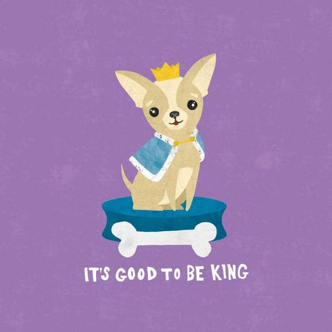 Good Dogs Chihuahua Bright White Modern Wood Framed Art Print with Double Matting by Hershey, Moira