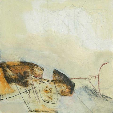 In the Clouds II White Modern Wood Framed Art Print with Double Matting by Davies, Jane