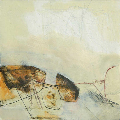 In the Clouds II Black Modern Wood Framed Art Print by Davies, Jane