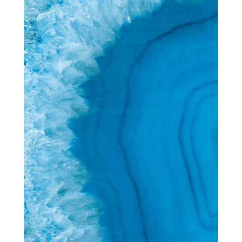 Agate Geode I White Modern Wood Framed Art Print by Wild Apple Portfolio