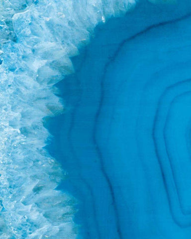 Agate Geode I Black Ornate Wood Framed Art Print with Double Matting by Wild Apple Portfolio