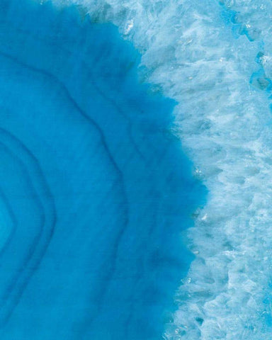 Agate Geode II Black Ornate Wood Framed Art Print with Double Matting by Wild Apple Portfolio