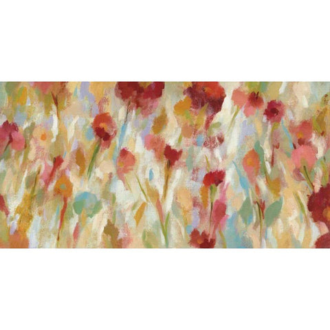 Breezy Floral I White Modern Wood Framed Art Print by Vassileva, Silvia